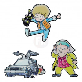 Back to the Future Pin Badge Set Limited Japanese Edition